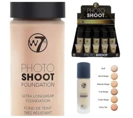 W7 PhotoShoot 16hr Foundation - Various Shades