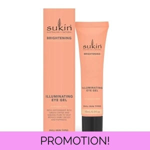 Sukin Brightening Illuminating Eye Gel 15ml