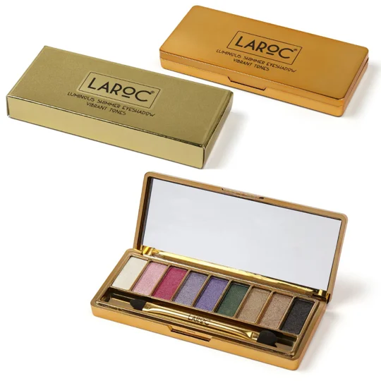 LaRoc Luminous Shimmer Eyeshadow Palette - Vibrant Tones
