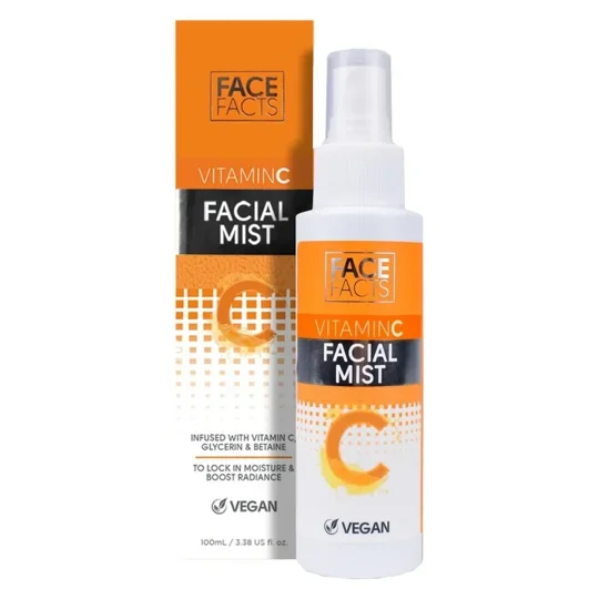 Face Facts Vitamin C Facial Skincare Set: Facial Mist, Serum, Eye & Face Cream Set