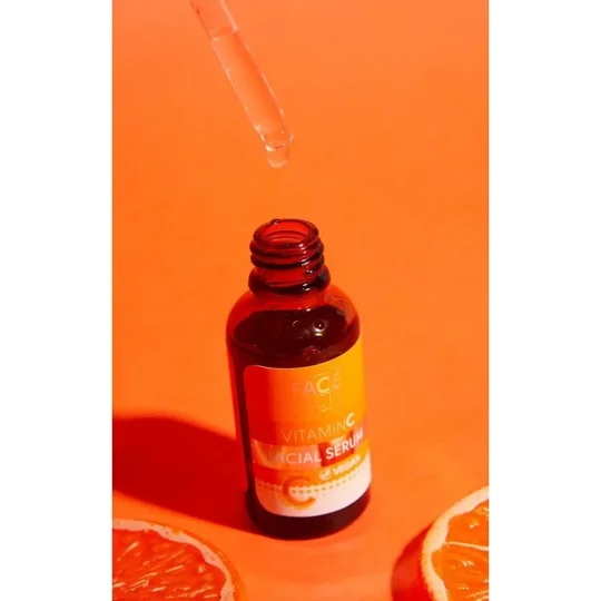 Face Facts Vitamin C Facial Skincare Set: Facial Mist, Serum, Eye & Face Cream Set