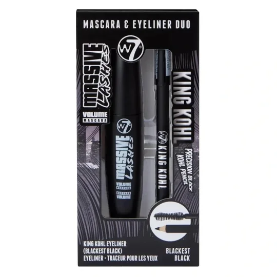 W7 Massive Lashes King Kohl Boxed Gift Set - Mascaras & Eyeliner