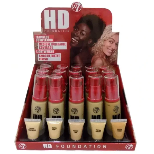 W7 HD Matte Foundation - Various Shades
