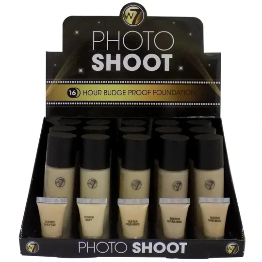 W7 PhotoShoot 16hr Foundation - Various Shades