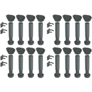 Adjustable Height 150 to 180 mm Plastic Cabinet Cupboard Plinth Foot Legs + Clips Kitchen Bathroom