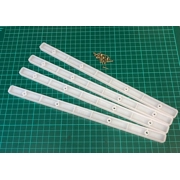 2 Pairs of White Plastic Drawer Runners Guide Rails for 285mm Draws/Drawers Inc Screws