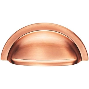Henrietta Satin Copper Finish 76mm Hole Centres Kitchen Cup Handle