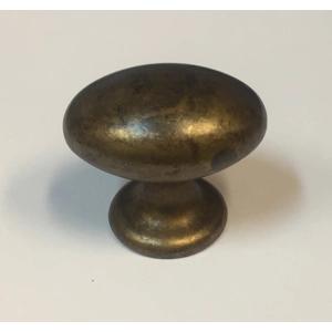 Antique Brass Bronze Finish Drawer Cabinet Aged Oval Knob ..