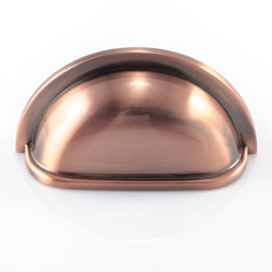 76mm Brushed Copper Drawer Cabinet Cup Handle