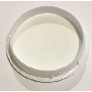 35mm Hinge Blank Cap / Hole Cover White 10pk