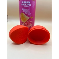 Made For Pringles To Go Chip Holder Red Lunch Box Pot Travel Container Red
