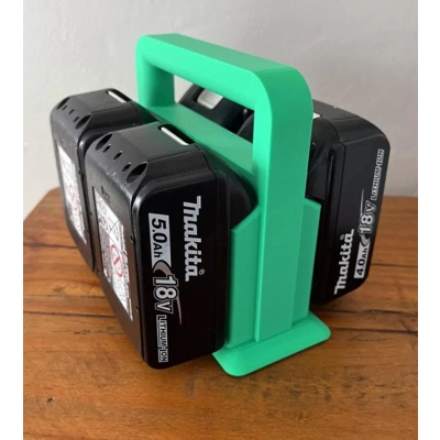 Battery Basket Carrier Caddy Holder for Makita LXT Green