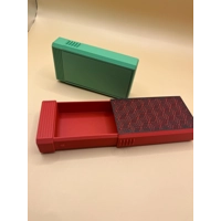 Plastic Cigarette Case Holder Slim for Women Men Slide Red