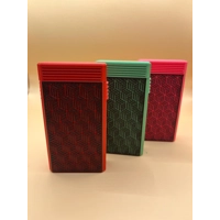 Plastic Cigarette Case Holder Slim for Women Men Slide Red