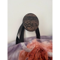 Designer Plastic Wood Effect Wall Mounted Handbag Coat Hooks Hat Scarf