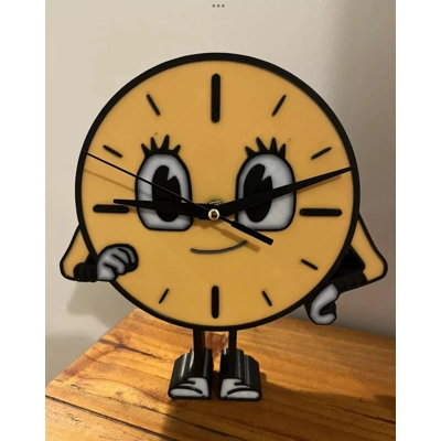 Loki  Working Wall Clock Or Free Standing Miss Minutes TVA Design