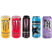 500ml Monster Rockstar Relentless Energy Drink Can Cup Holder Red