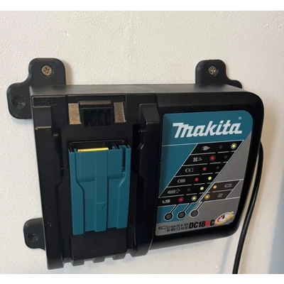 Wall Mount  Brackets for Makita DC18RC Dual Port 18v LXT Li-Ion Battery Charger