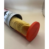 Tray for Pringles Chips Easy Grab lid Chip Slider Lid Red