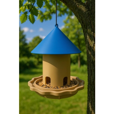 Morden Little Outdoor Bird Feeder Plastic Garden Decor Foo..