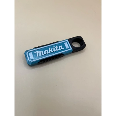 Mini pocket Screw Driver Holder Tool Makita Style plastic keyring with drill bit