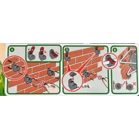 Wall Mount Bracket Set For Hozelock Hose Reel 2431 2475 2499 Top & Botttom