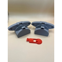 Wall Mount Top & Bottom Bracket For Hozelock 2415 Hose Reel Plus Key Grey