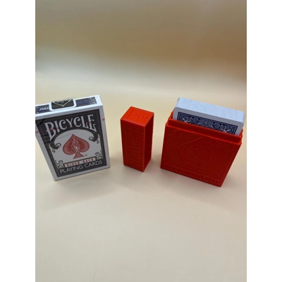 Bicycle Rider Back Playing Cards Standard Poker Plus Case Red Premium Set