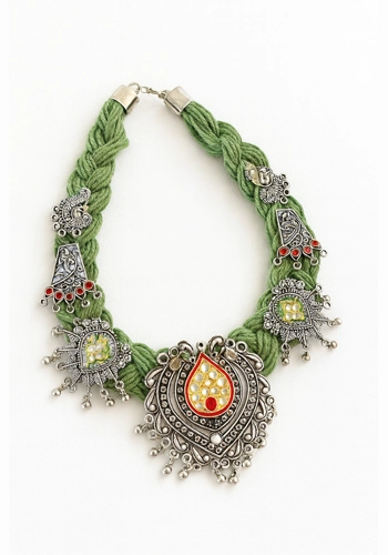 Antique Silver Jute Gre..