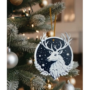 Starry Stag Ornament – A HERVISION Holiday Classic ✨