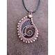 Large Ammonite Wire Wrap Necklace