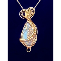 Teal Labradorite Pendant