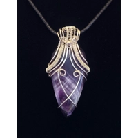Chevron Amethyst Necklace