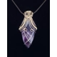 Chevron Amethyst Necklace