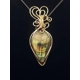 Flashy Green and Gold Labradorite Wire Wrapped P..