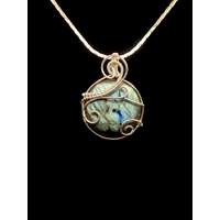 Medallion Labradorite Silver Wire..