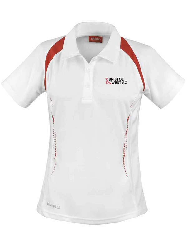 BWAC Ladies Spiro Polo - White/Red