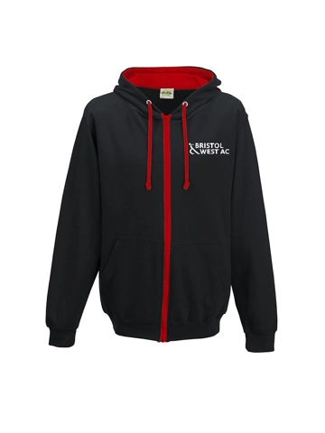 BWAC Varsity Zoodie Adults - Black/Fire Red