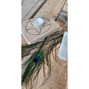 Wooden Pentagram Altar Sign