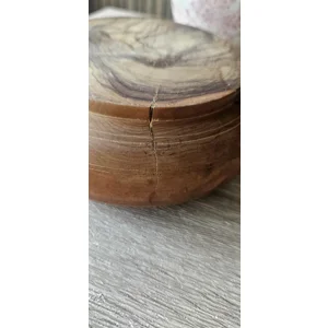 Vintage wooden trinket bowl, altar bowl