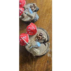 Handmade toadstool decoration