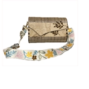 Natural Wood Laser Cut Handbag