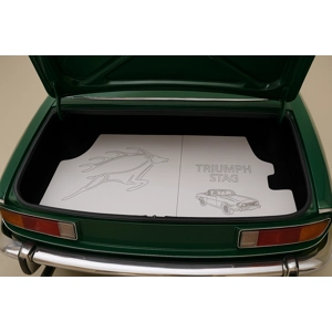 Triumph Stag boot panel laser engraved