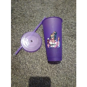 Glitter cups with straw