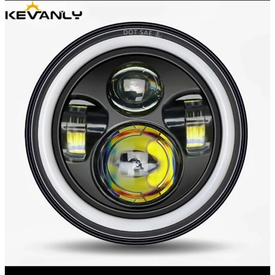 One pair of 7in. Led round headlight.retro One pair of 7in. Led round headlight.retro