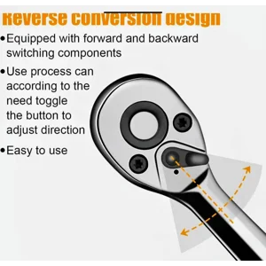 46 Pieces 1/4in.Drive Socket,Ratchet,Wrench SetMetricBit Socket