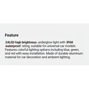 Car Chassis 24 Led 12v Under Glow Off Road light