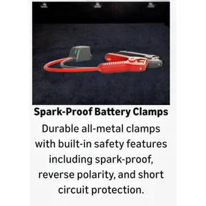 Krieger 1000A Portable Lithium Car Jump Starter Spark Proof Clamps 12V DC
