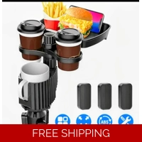 4 in 1 Car Cup Holder, Tray, Food..
