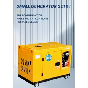 3kw Silent Diesel Generator Water Cooled Outdoor Camping 60HZ 110v/220v Double Voltage Fast Delivery